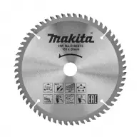 Диск с твърдосплавни пластини MAKITA 165/2.2/20 Z=60, за рязане на алуминий, дървесина и PVC