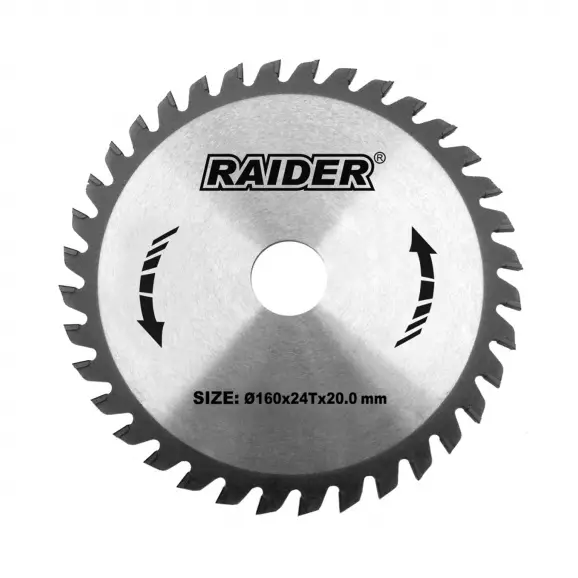 Диск с твърдосплавни пластини RAIDER 160/2.5/20 Z=24, за дървесина