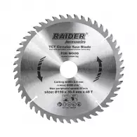 Диск с твърдосплавни пластини RAIDER 190/2.6/30 Z=48, за дървесина