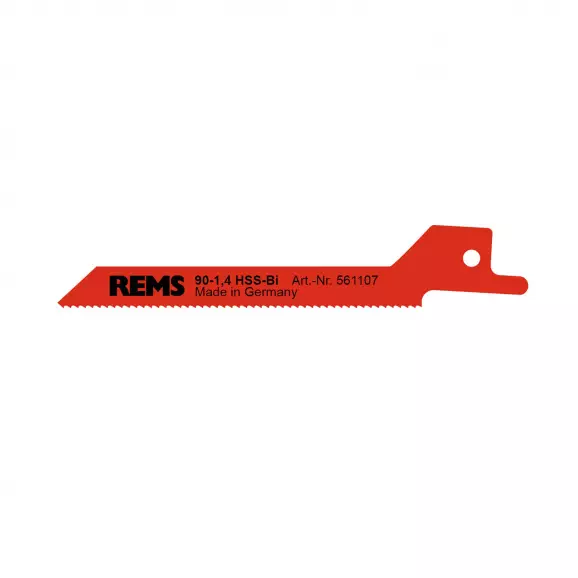 Нож за ел.ножовка REMS 1.4x90/70мм, метал и неръждаема стомана, HSS-Bi, захват универсален
