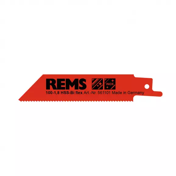 Нож за ел.ножовка REMS 1.8x100/80мм, метал и неръждаема стомана, HSS-Bi, захват универсален