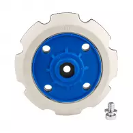 Работен плот за полираща машина MAKITA ф125мм-hard, 4+1 отвора, велкро, твърд, PO6000C, DPO600