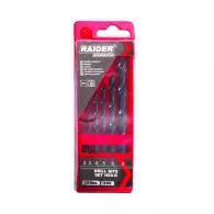 Свредла RAIDER 2.0-8.0мм 6 части, за метал, HSS-R, цилиндрична опашка
