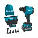 Акумулаторен пистолет за въздух MAKITA XGT AS001GA101, 40V, 2.0Ah, Li-Ion, дебит 1080л/час, сила на издухване 1.1-2.8N - small