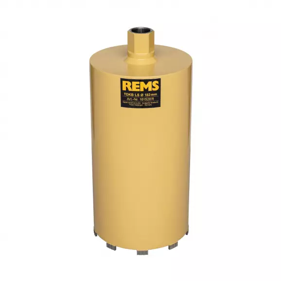 Боркорона с диамантени сегменти REMS TDKB LS 182x320мм, за стоманобетон и зидария, захват UNC 1 1/4'', сухо пробиване