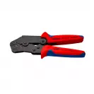Клещи кербовъчни KNIPEX 0.1-1.5мм2, за неизолирани кабелни накрайници, AWG 27-16, двукомпонентни дръжки - small, 200668