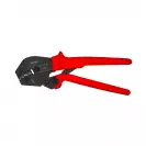 Клещи кербовъчни KNIPEX 0.5-6.0мм2, за неизолирани кабелни накрайници, AWG 20-10, еднокомпонентни дръжки - small