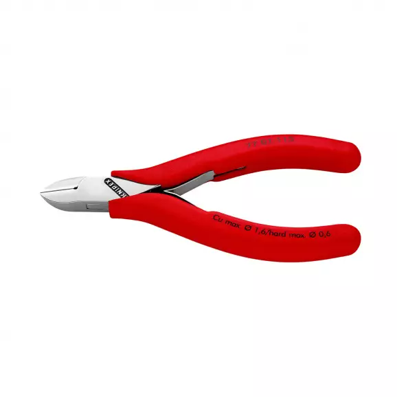 Клещи резачки KNIPEX ф0.6-1.6/115мм, CrV, еднокомпонентна дръжка