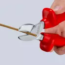 Клещи резачки KNIPEX ф2.5-4.2/200мм, CrV, еднокомпонентна дръжка, 1000V - small, 279221