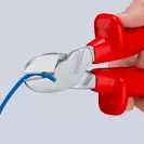 Клещи резачки KNIPEX ф2.5-4.2/200мм, CrV, еднокомпонентна дръжка, 1000V - small, 279223