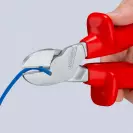 Клещи резачки KNIPEX ф3.0-4.6/250мм, CrV, еднокомпонентна дръжка, 1000V - small, 279412