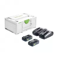 Батерия акумулаторна FESTOOL SYS 18V 2x4.0/TCL 6 DUO, 18V, 4.0Ah, Li-Ion, к-кт, Bluetooth