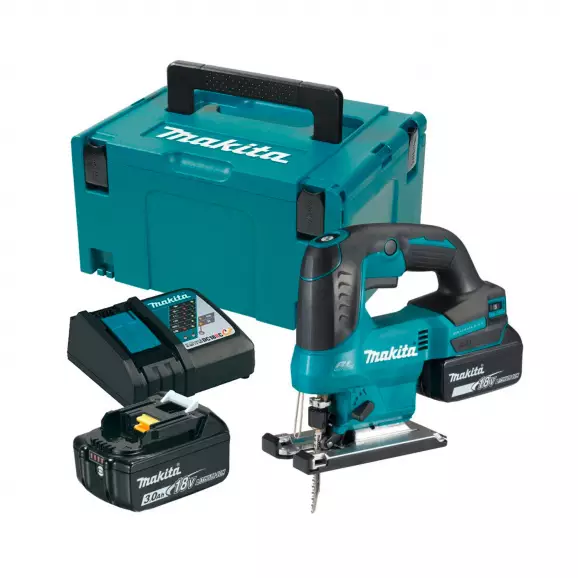 Акумулаторен прободен трион MAKITA DJV184RFJ, 18V, 3.0Ah, Li-Ion, 23мм, безчетков
