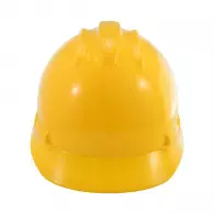 Каска строителна SP300P-жълта, невентилирана с плъзгач