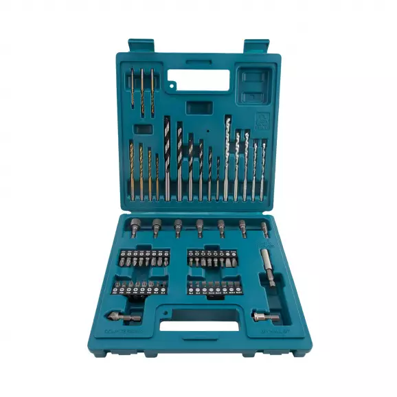 Комплект накрайници и свредла MAKITA 60 части, PH, PZ, SB, TX, шестостен, с магнитен държач, свредла