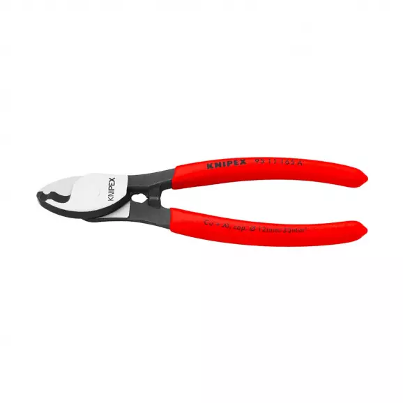 Ножица за кабели KNIPEX ф15/165мм, Cu-Al, еднокомпонентна дръжка