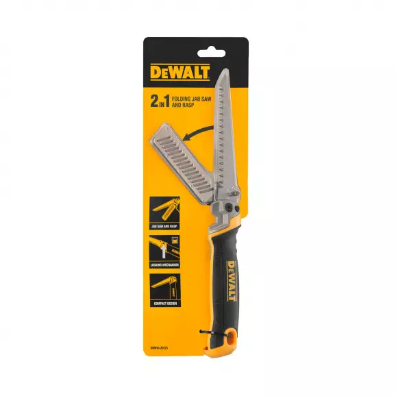 Трион за гипскартон DEWALT 130мм, със закалени зъби, пластмасова дръжка