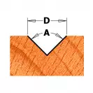 Профилен фрезер CMT Contractor D=16мм L=45мм I=16мм А=90° S=8мм Z=2, HW, RH - small, 206829