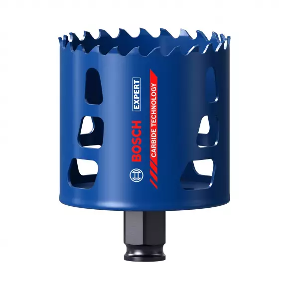 Боркорона BOSCH Expert Tough Material 73x60мм, за дърво, гипсокартон, пластмаса, цветни метали, Carbide