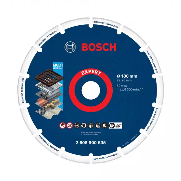 Диск диамантен BOSCH EXPERT Diamond Metal 180x22.23мм, за метал