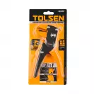 Клещи за заголване на кабели TOLSEN 0.5-6.0кв.мм, автоматични, изолирани, вграден резач за кабели до 2.5кв.мм - small, 210035