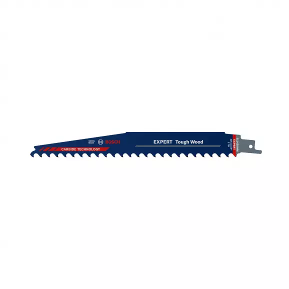 Нож за ел.ножовка BOSCH EXPERT Tough Wood S 1142 KHM 225/175мм, за дървесина, Carbide, захват универсален