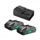 Комплект батерии и зарядно устройство HIKOKI BSL1840 + UC18YFSL-WEZ, 18V, 4.0Ah, Li-Ion - small