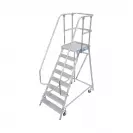 Алуминиева стълба с платформа и колела KRAUSE 1x8, 1900мм(на стълбата), едностранна - small