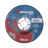 Диск карбофлексов WEILER METALYNX PRO 125х7.0х22.23мм, за шлайфане на метал