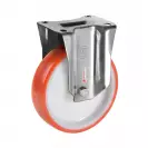 Колело индустриално незавиващо TELLURE ROTA Series 60 ф100мм, оранжев полиамид - small