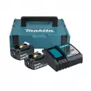 Комплект батерии и зарядно устройство MAKITA BL1830х2 + DC18RC, 18V, 3.0Ah, Li-Ion - small
