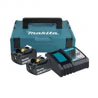 Комплект батерии и зарядно устройство MAKITA BL1830х2 + DC18RC, 18V, 3.0Ah, Li-Ion