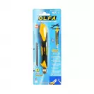 Макетен нож OLFA XA-1 9x145мм, пластмасов с метална глава - small, 218614
