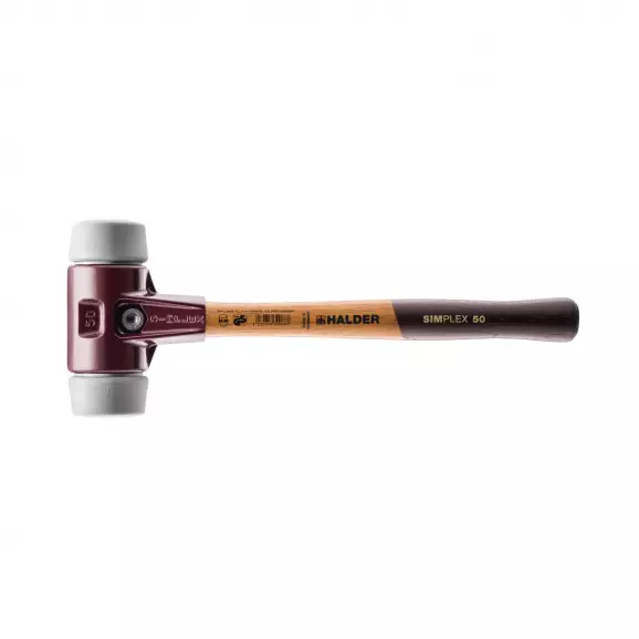 Чук гумен HALDER 3003 Simplex 0.335кг, ф30мм, с дървена дръжка