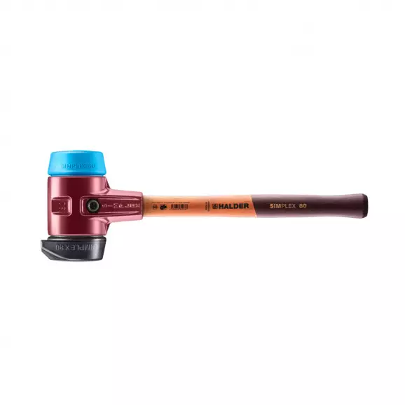 Чук с комбинирана глава HALDER 3012 Simplex 2.855кг, ф80мм, с дървена дръжка