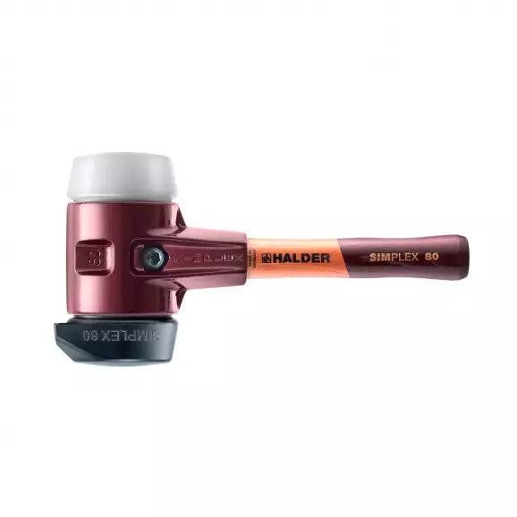 Чук с комбинирана глава HALDER 3027 Simplex 2.720кг, ф80мм, с дървена дръжка, корпус от чугун