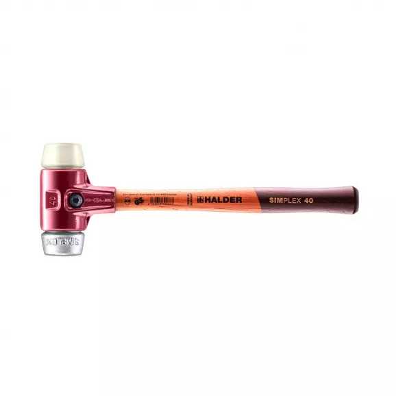 Чук с комбинирана глава HALDER 3089 Simplex 0.680кг, ф40мм, с дървена дръжка, корпус от чугун