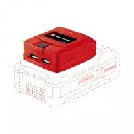 Адаптор за акумулаторна батерия USB EINHELL, 18V, 1.5-6.0Ah 