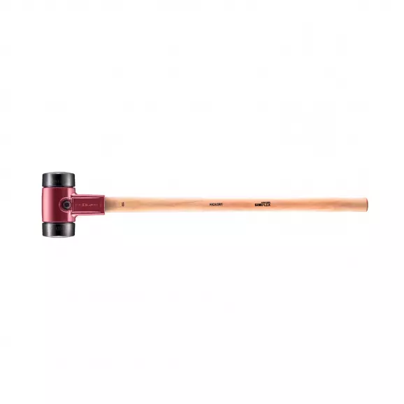 Чук гумен HALDER 3002 Simplex 5.500кг, ф100мм, с дървена дръжка от хикория