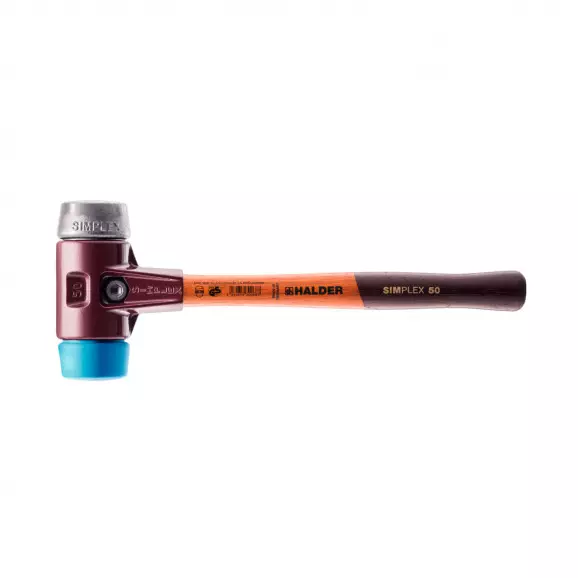 Чук с комбинирана глава HALDER 3019 Simplex 0.370кг, ф30мм, с дървена дръжка, корпус от чугун