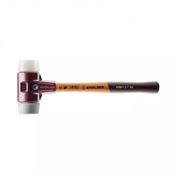 Чук с комбинирана глава HALDER 3037 Simplex 1.465кг, ф60мм, с дървена дръжка, корпус от чугун