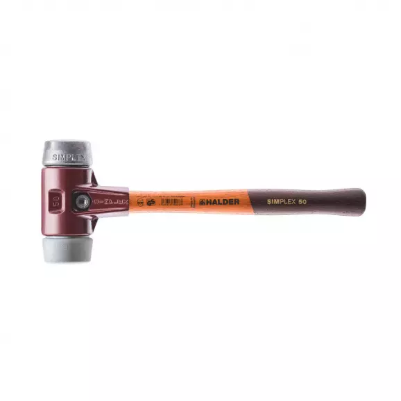 Чук с комбинирана глава HALDER 3039 Simplex 1.195кг, ф50мм, с дървена дръжка, корпус от чугун