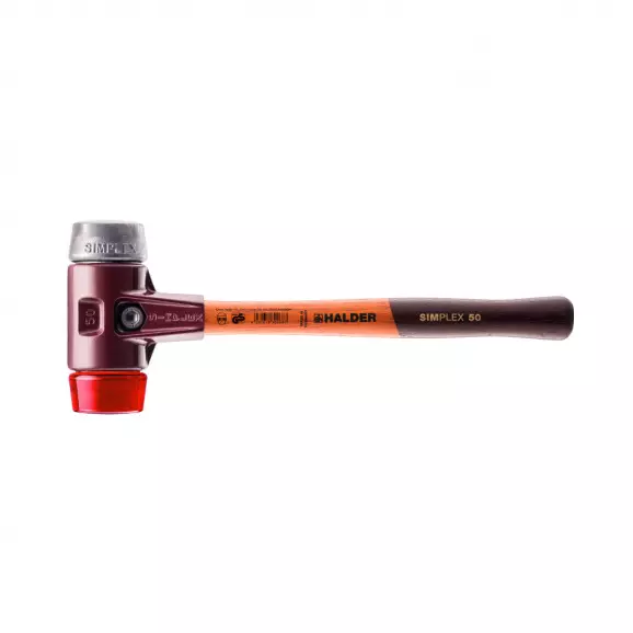 Чук с комбинирана глава HALDER 3069 Simplex 1.717кг, ф60мм, с дървена дръжка, корпус от чугун