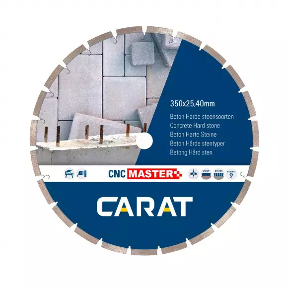 Диск диамантен CARAT CNC Master 300x25.4мм, за армиран бетон, скални материали, мокро рязане