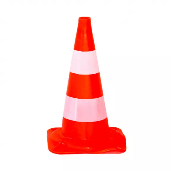 Пътен конус нечуплив CONE 4, 50см, полиетилен