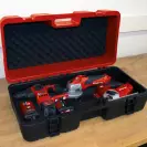 Куфар за инструменти EINHELL E-Box L 70/35, пластмаса, черен/червен - small, 224858