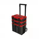 Куфар за инструменти на колела EINHELL E-Case Tower, пластмаса, черен/червен - small