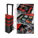 Куфар за инструменти на колела EINHELL E-Case Tower, пластмаса, черен/червен - small, 224860