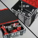 Куфар за инструменти на колела EINHELL E-Case Tower, пластмаса, черен/червен - small, 224864
