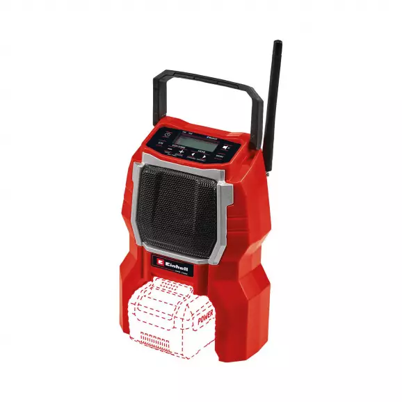 Радиоприемник акумулаторен EINHELL TC-CR 18 Li BT-Solo, 18V, 1.5-6.0Ah, Li-Ion, Bluetooth